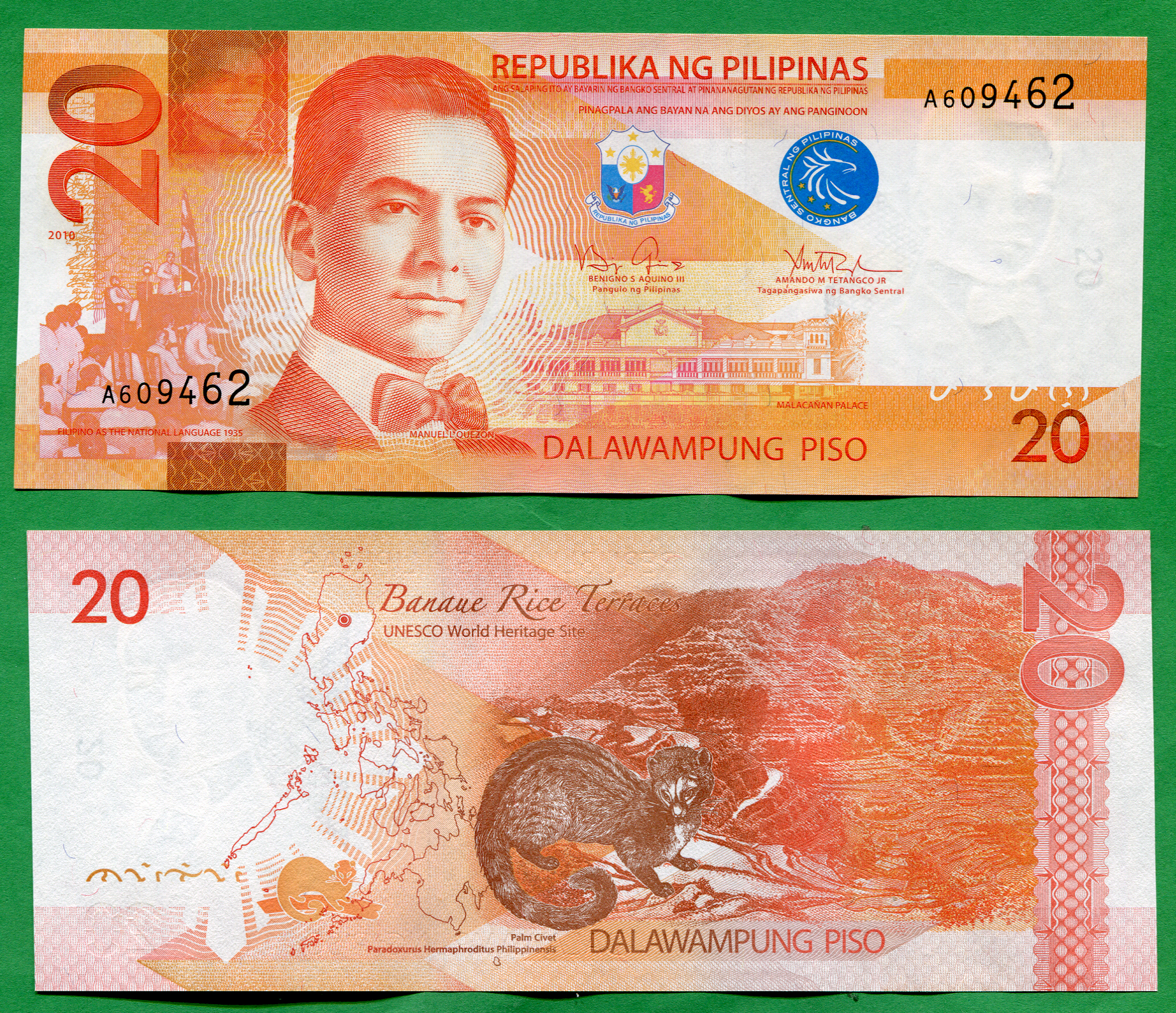 Filipinas: 20 piso Año 2010